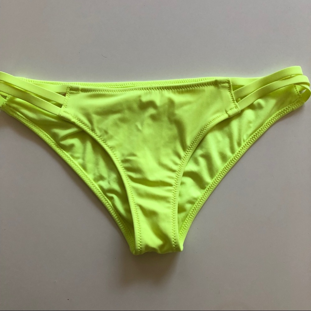 Neon yellow bikini bottom